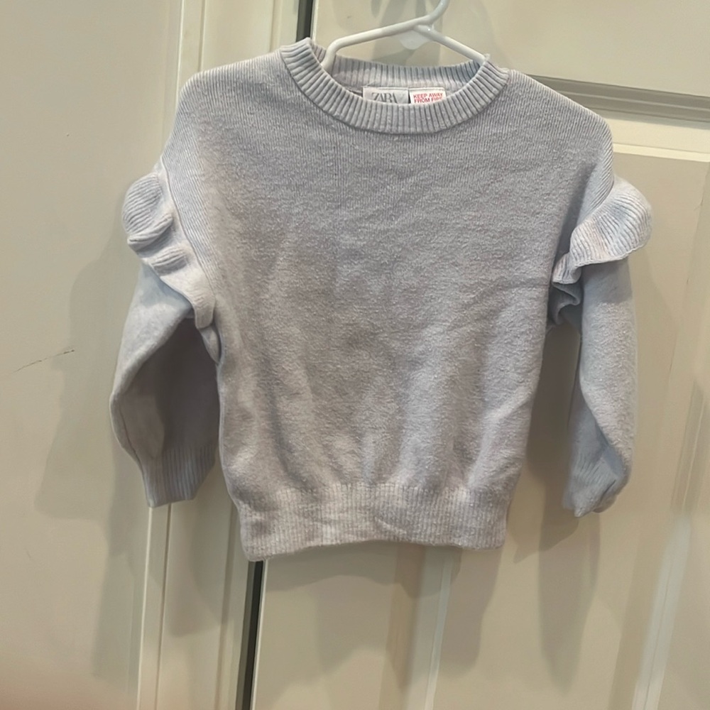 Girls’ light blue Zara sweater 18-24 months